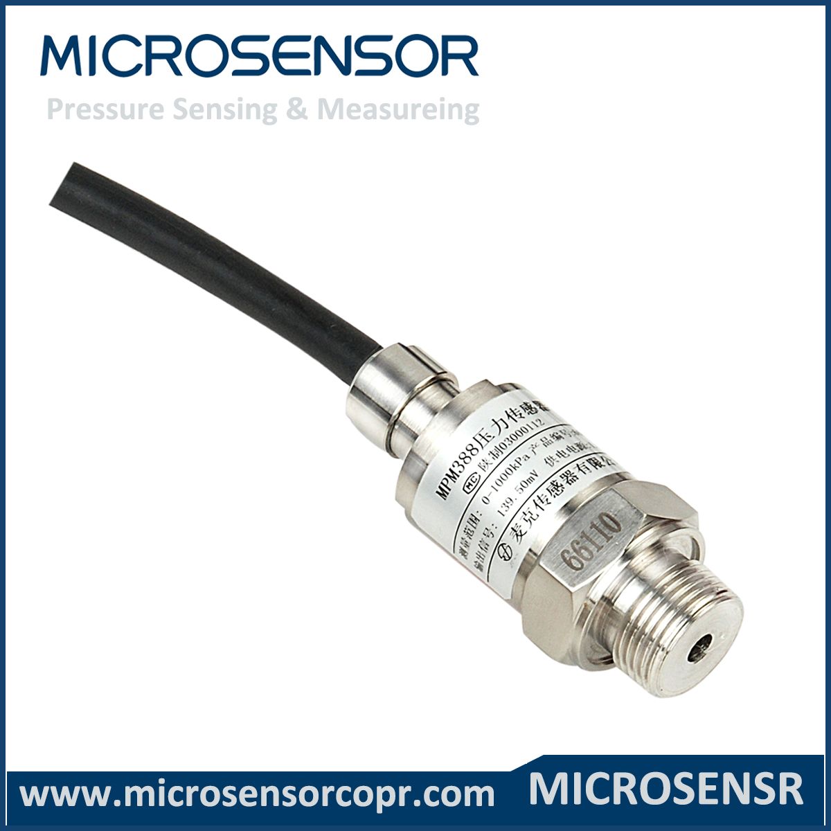 1.5m a DC Piezoresistive Pressure Sensor Mpm388