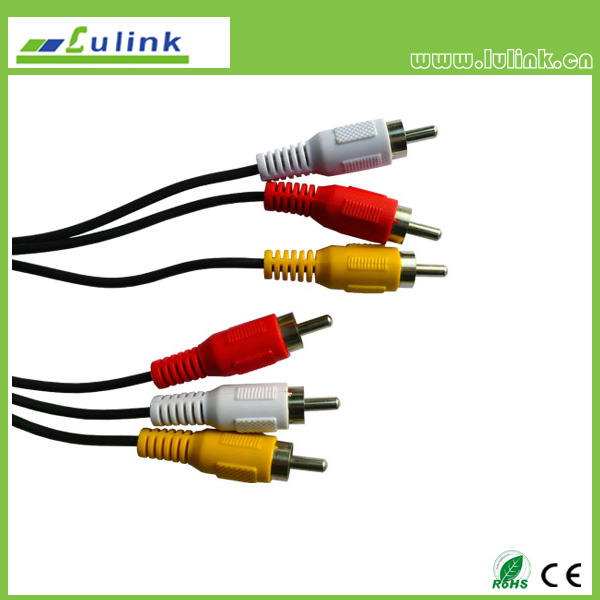 Shielded 3RCA Plug-3RCA Plug Cable