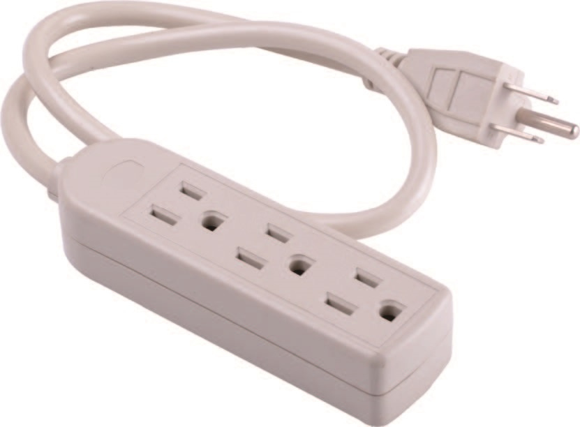 Mexico Style 3 Outlets Extension Cord, Power Cord 06-Ggpt741
