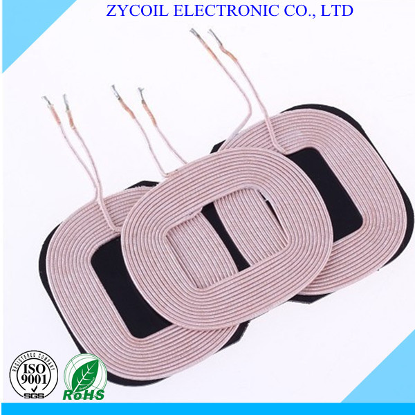 Custom Wireless Charging Coil Receiver Induction Coil with Ferrite
