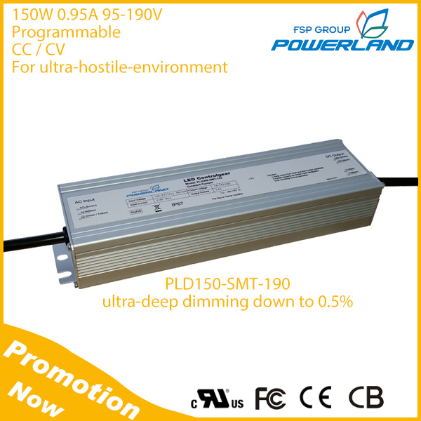 150W 0.95A 95-190V 0-10V / DMX Dimmable LED Driver