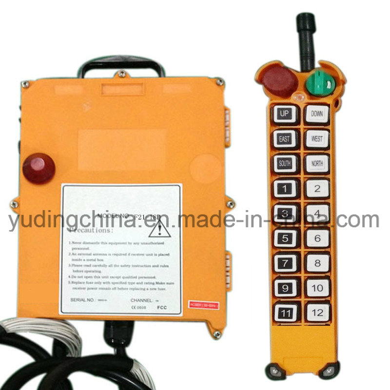 Customized Telecrane Industrial Wireless Remote Control F21-18d Crane Hoist Control, Two Speed