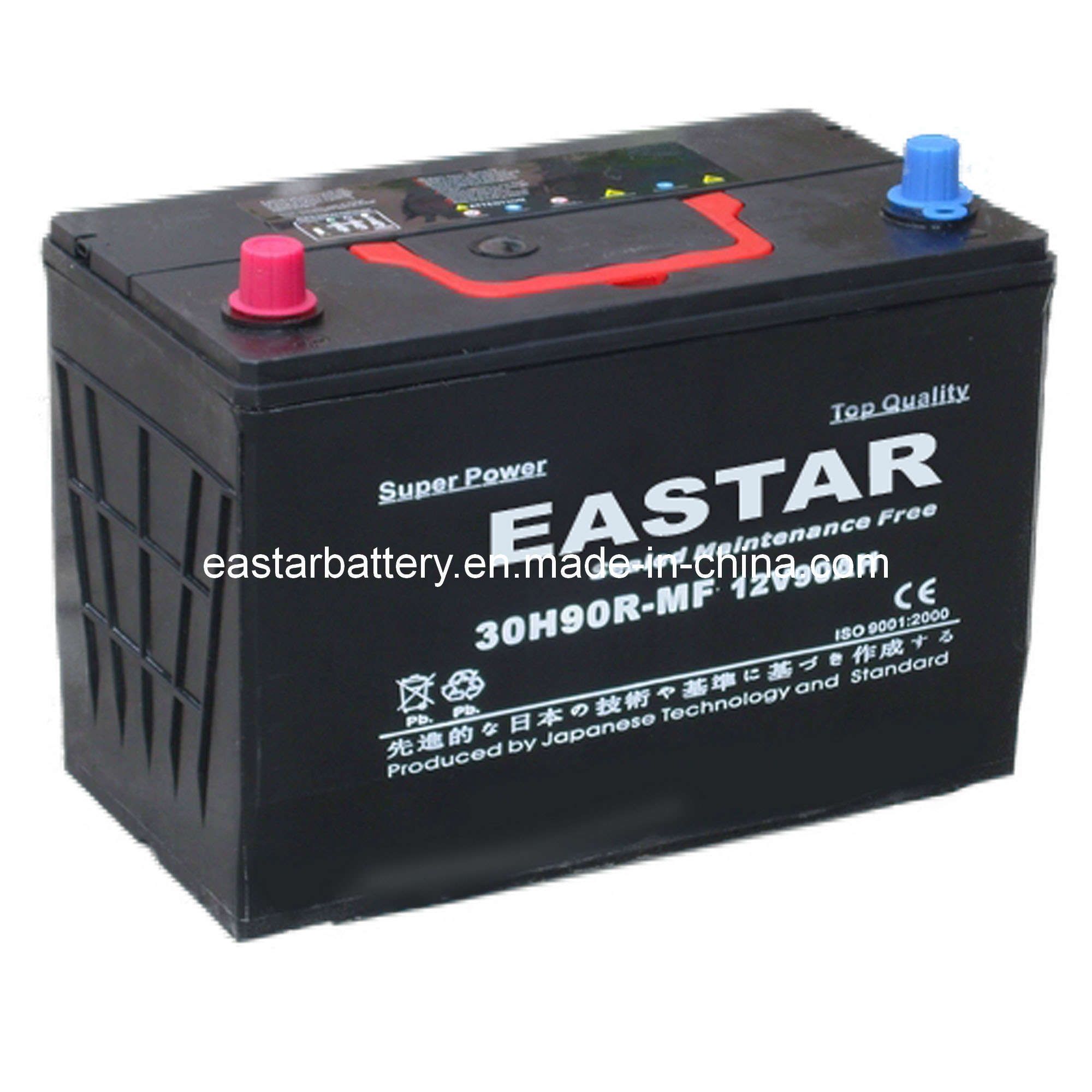 DIN-Standard N90 Mf Car Battery 12V, 90ah