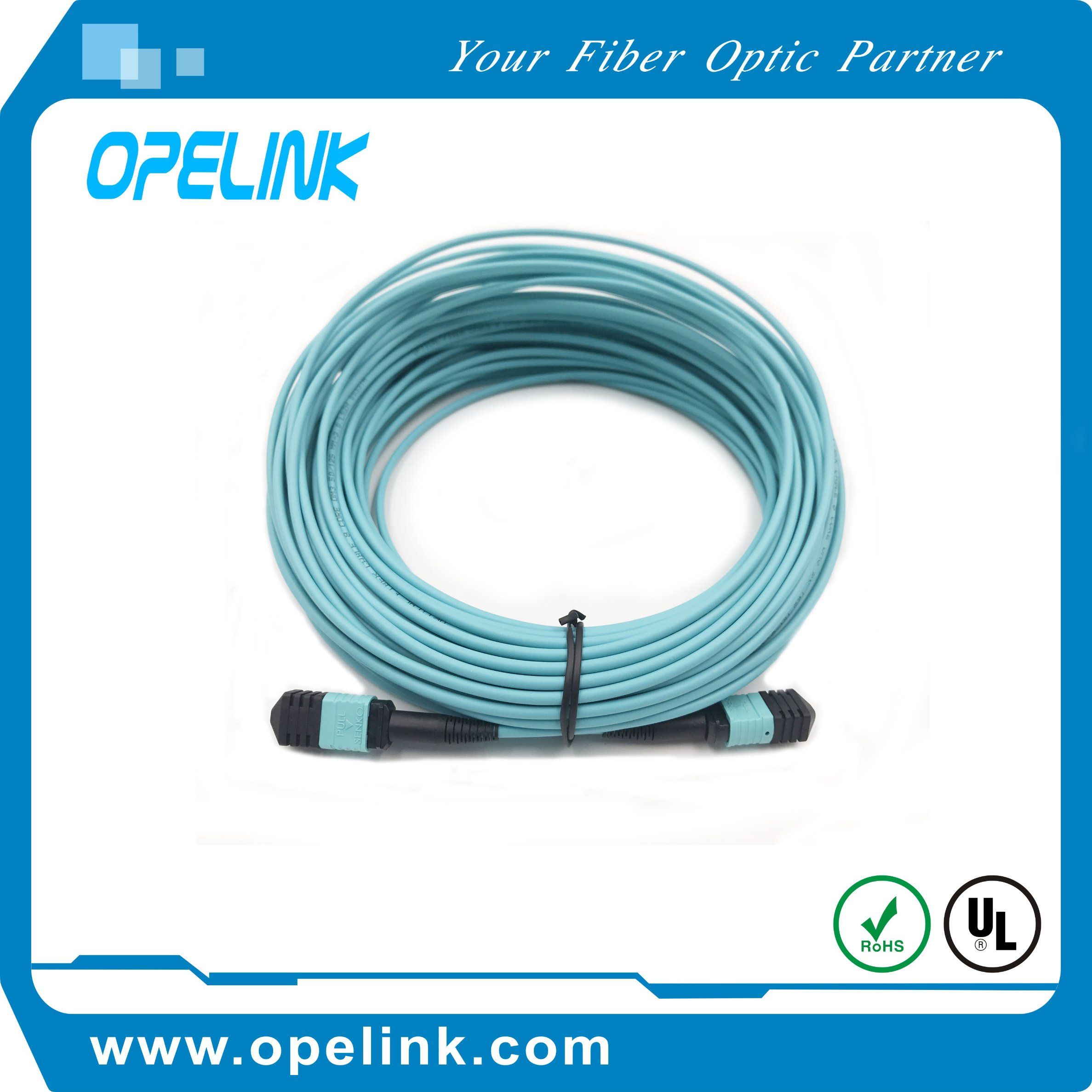 Telecommunication Fiber Optic Drop Cable MPO Trunk Cable Assemblies