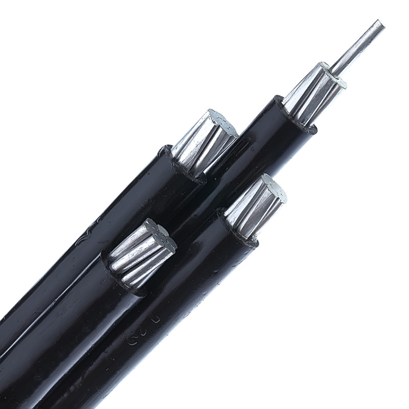 Duplex Triplex Quadruplex Service Drop AWG#6 Shepherd Overhead ABC Aerial Bundled Cable