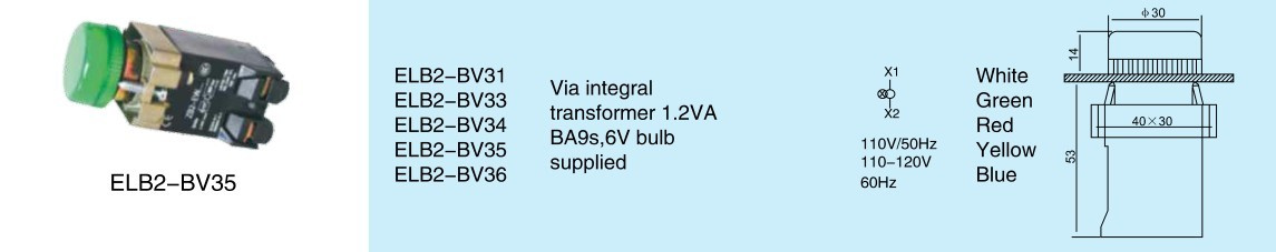 High Quality Pushbutton Switch (ELB2-BV35)