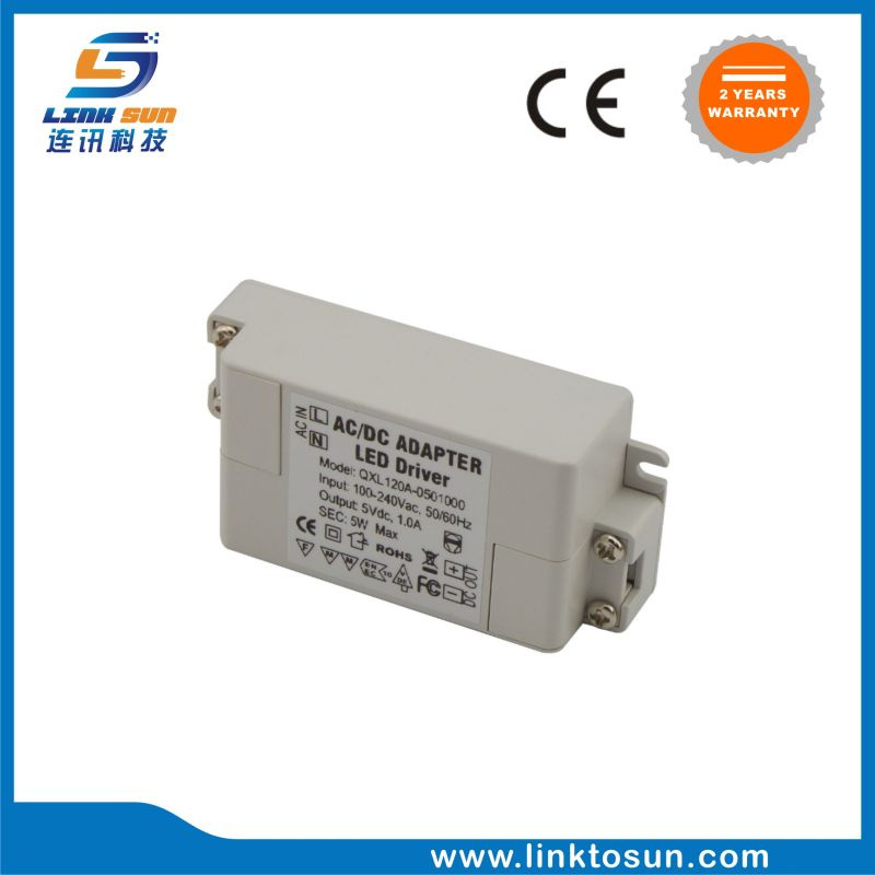 5V 1A Constant Voltage LED Switching Power Adapter