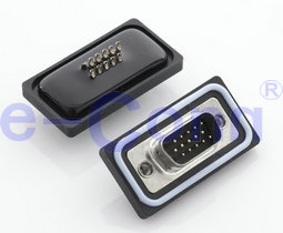 15p Waterproof Panel Mount Solder Cup D-SUB Connector IP67
