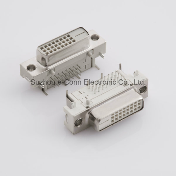 DVI 180&90degree PCB End Connector