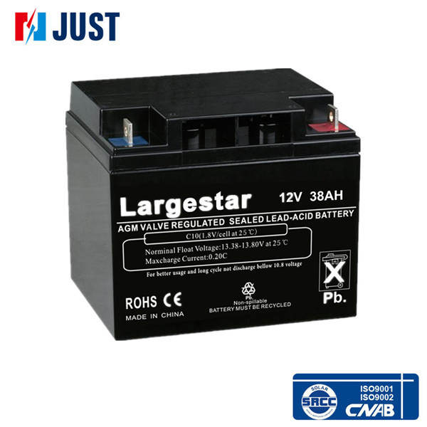 Deep Cycle AGM Lead-Acid Battery 12V 38ah UPS Battery