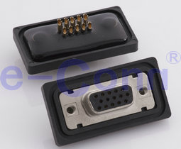 15p Waterproof Panel Mount Solder Cup D-SUB Connector IP67