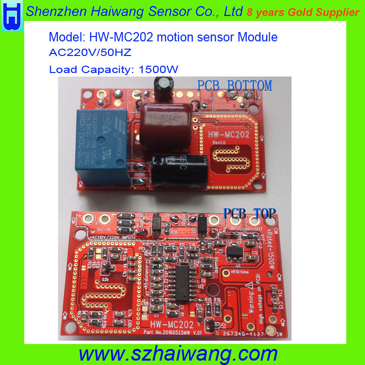 High Voltage Microwave Motion Sensor for LED Light