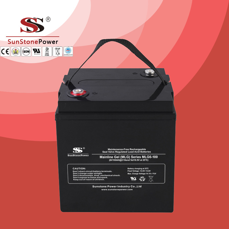 Deep Cycle Battery Mlg6-100 Solar Battery Lead Acid Battery