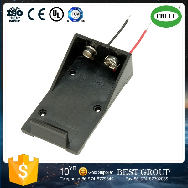 9 V Battery Holder PC Pins Installation, Battery Holder