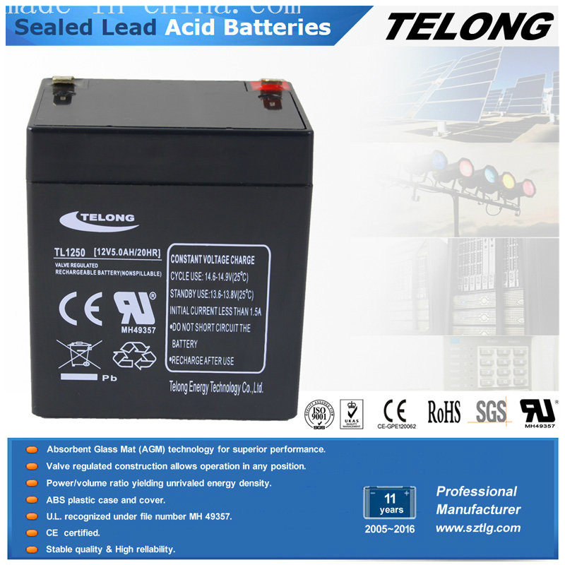 12V5ah Rechargeable Storage for Mini Solar System