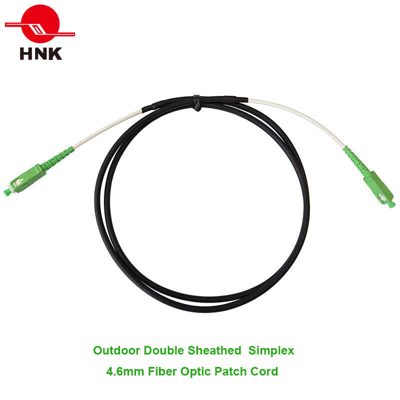 4.6mm Simplex Outdoor Double Sheathed Fiber Optic Patch Cable