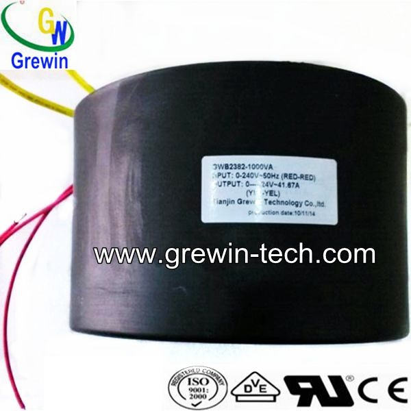 25W-1000W Encapsulated Toroidal Transformer with Ce