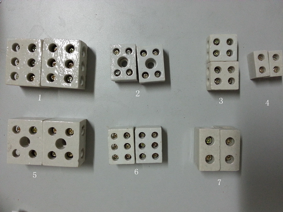 High Temperature Electrical Ceramic Wire Terminal Ceramic Terminal Blocks High Voltage