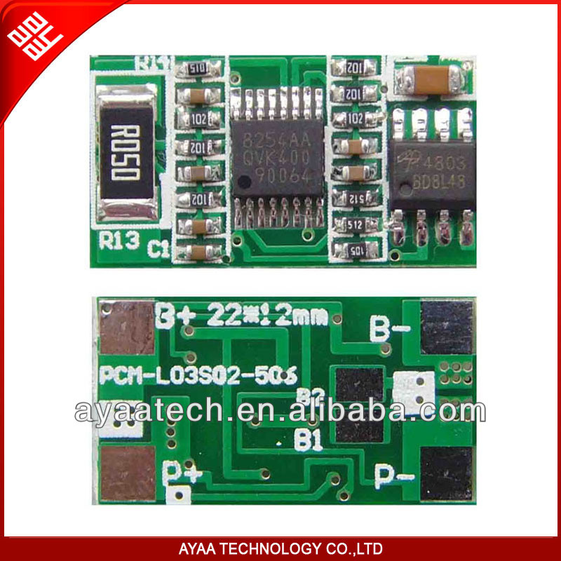 LED PCB for Li-ion /Li-Polymer LiFePO4 Battery PCM