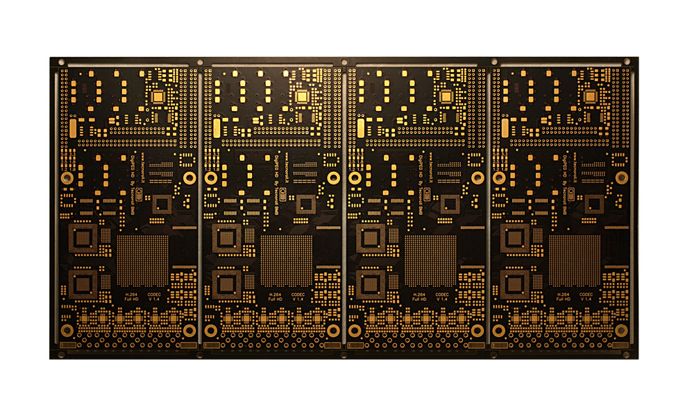 Multilayer PCB with Brown Solder Mask - Rigid Printed Circuit Board