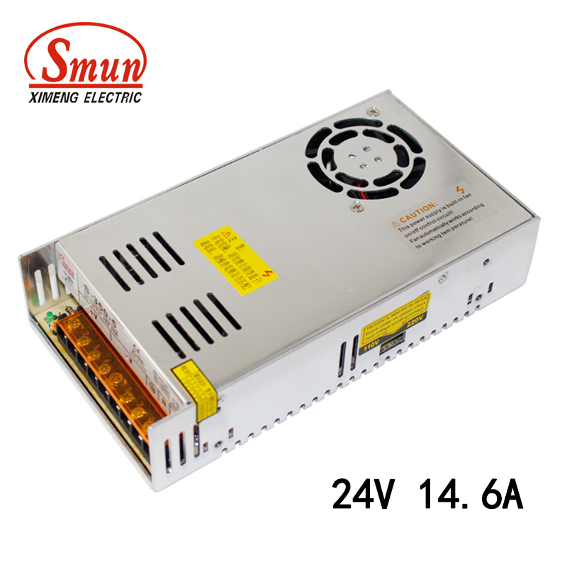 Smun S-350-24 350W 24V 14.5A Enclosed Switching Power Supply