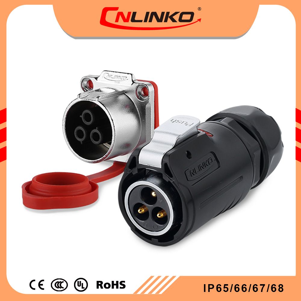 M24 Connectors Automotive Ford 3 Pin Wire Socket and Plug, Connector Pin 4u Gold Plated Copper Alloy Pins