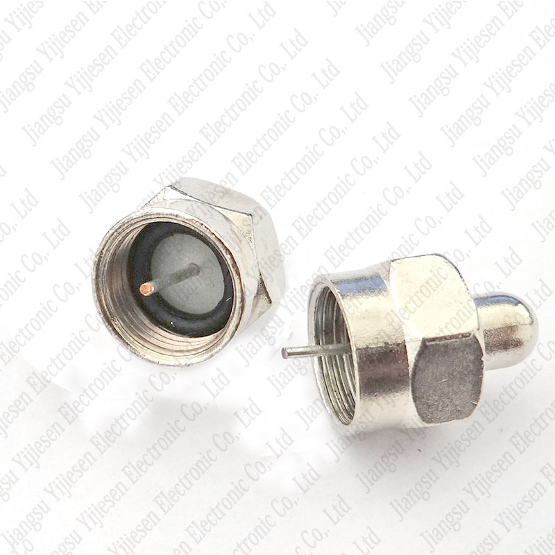 75 Ohm F Type Male Terminator Connector Cap Cover Coax Splitter Adapter