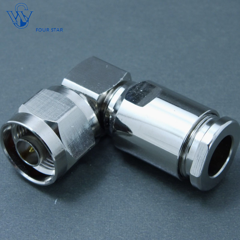 Male Right Angle Clamp N Connector for LMR400 Cable