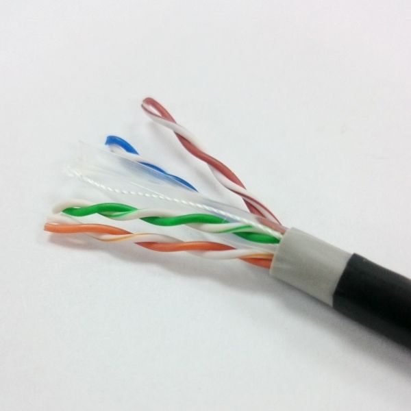 Outdoor Waterproof CAT6 Cable 23AWG Solid Copper (ERS-1604259)