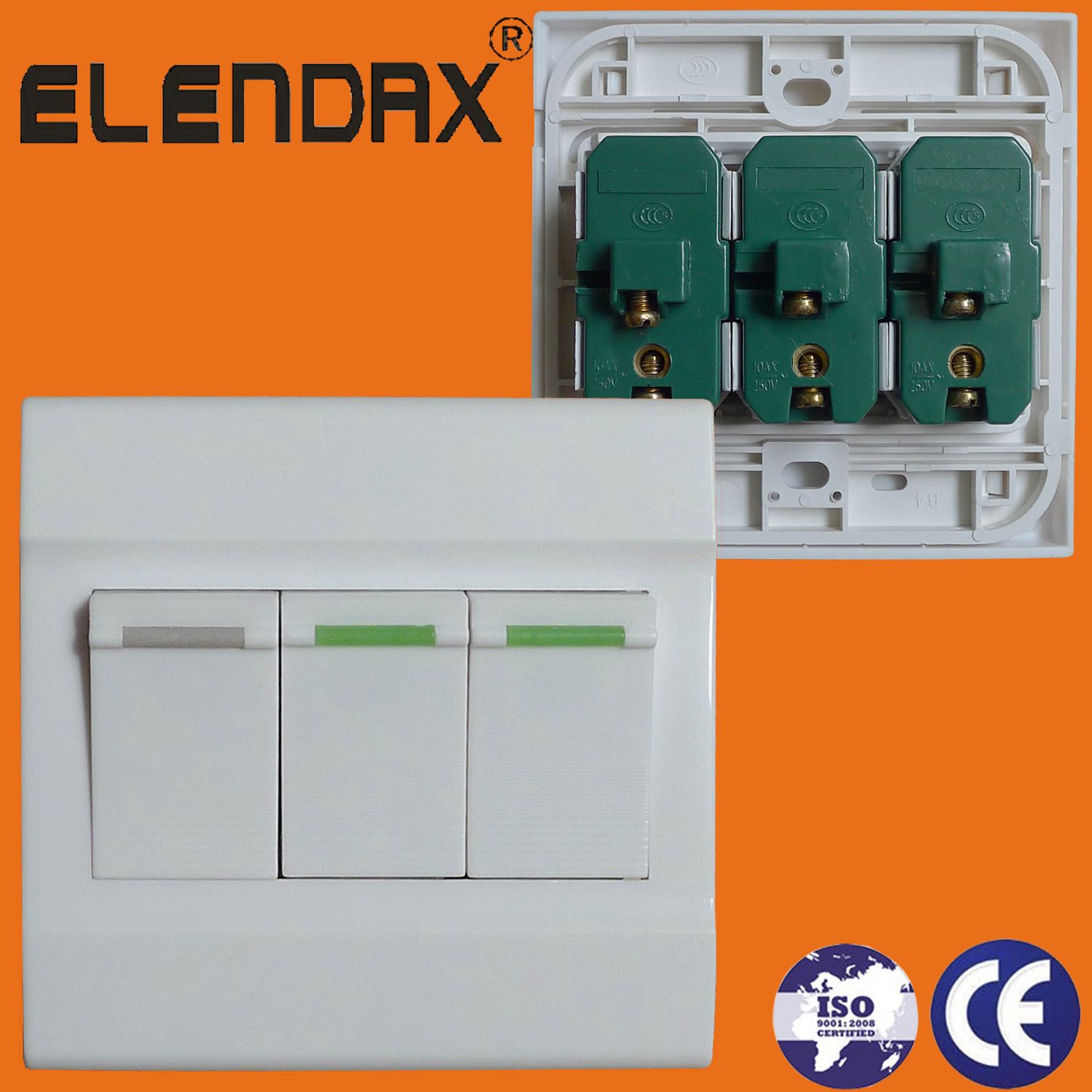 European Style 10A Wall Light Switch (F1203)