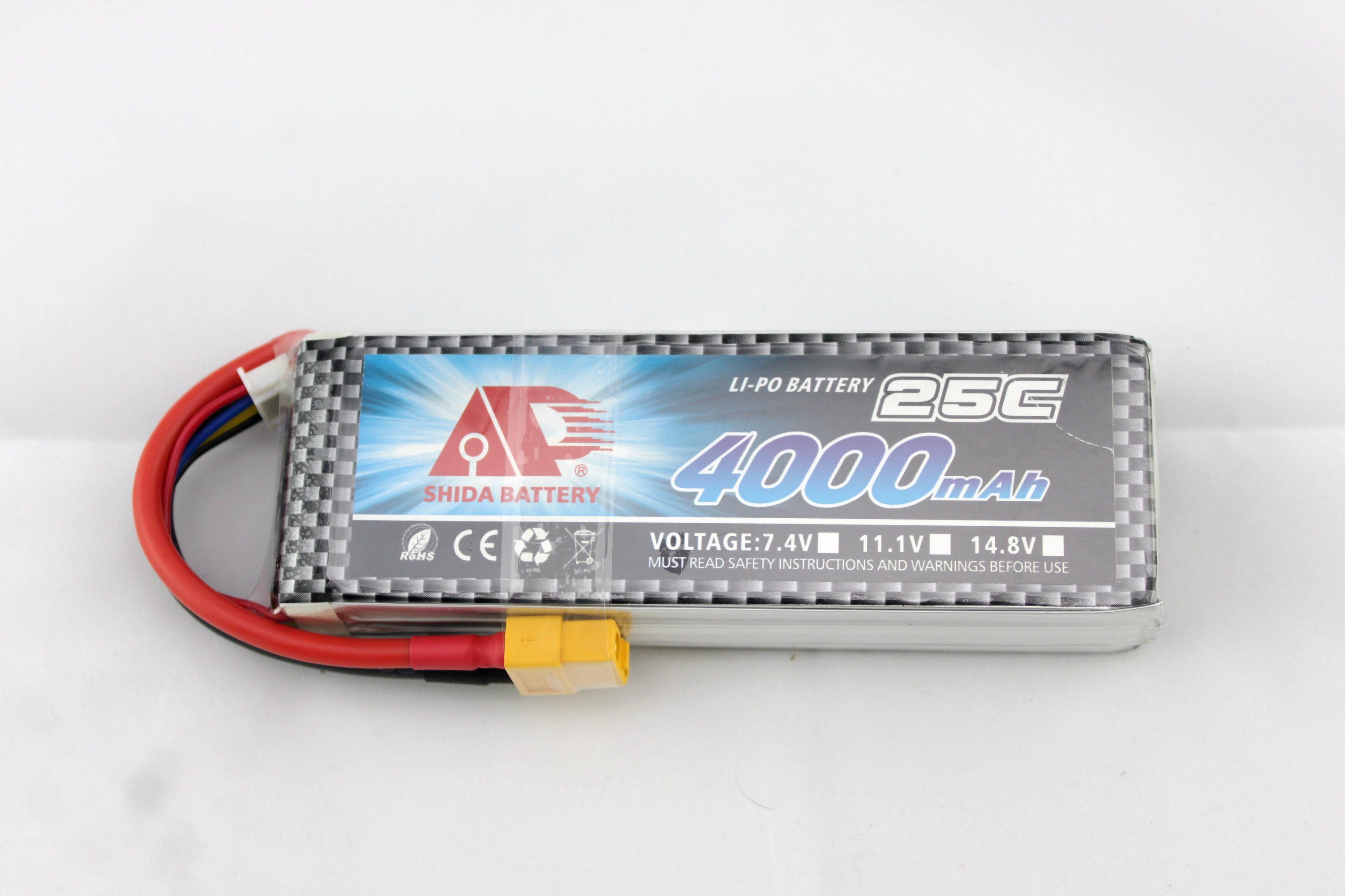 4000mAh 25c 11.1V Lithium-Ion R/C Plane Battery