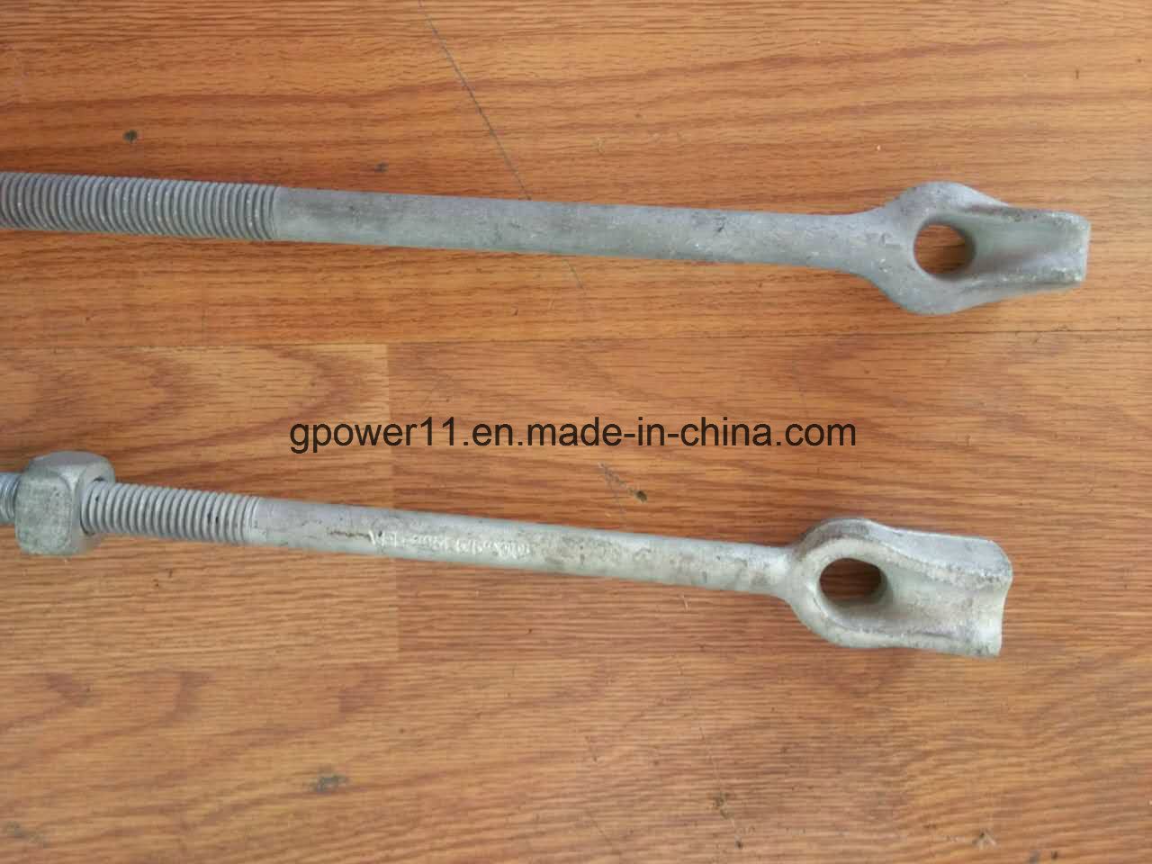 Pole Hot DIP Galvanized Overhead Thimble Eye Power Line Hardware Pole Anchor Rod