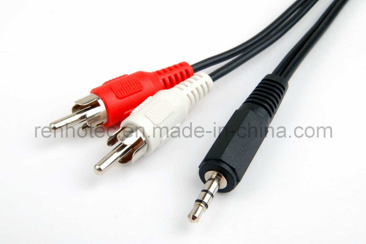 3.5mm Stereo Audio Male to 2/3RCA Cable