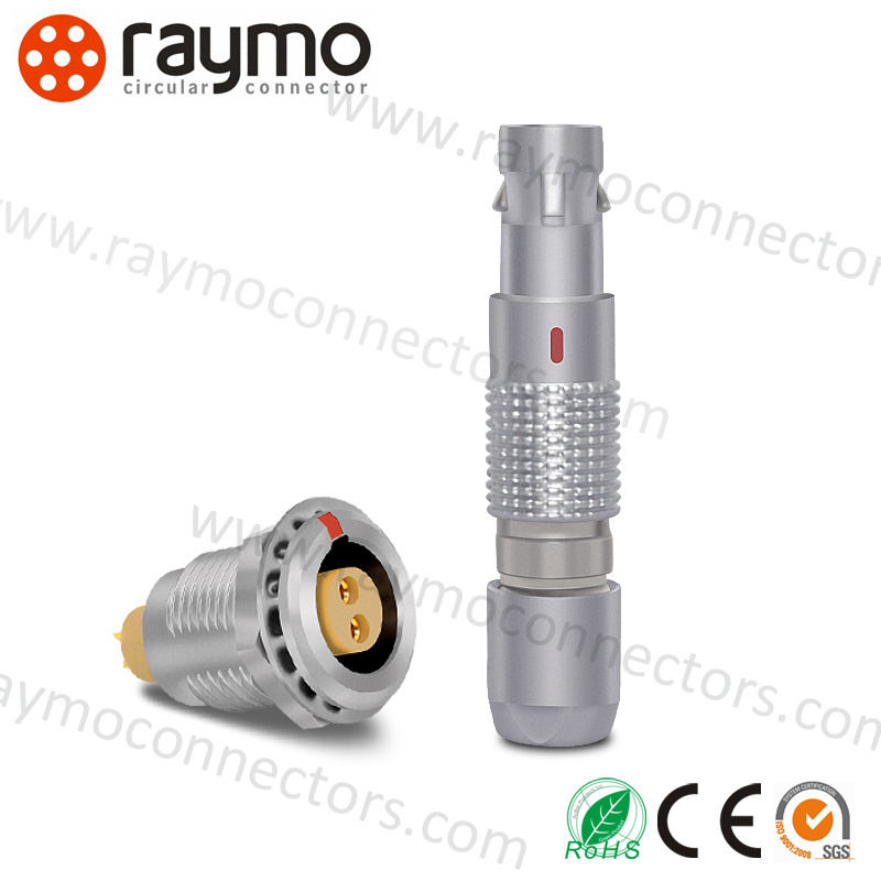 Equivalent Lemo Fgg 0b 304 Connector Circular Series 0b Plug Socket Soldering for Cable