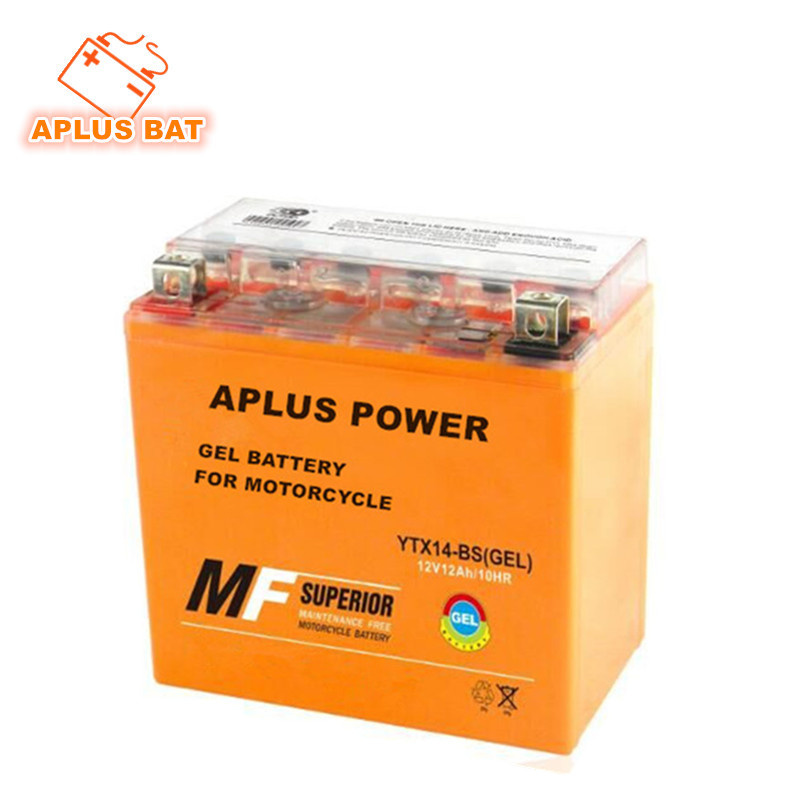New Technology Gel Batteries Ytx14-BS 12V 14ah for Motorcycle