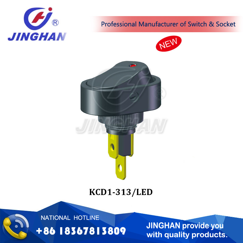 Kcd1-313/LED 3 Pins-Switch 6A 250VAC/ 10A 125VAC