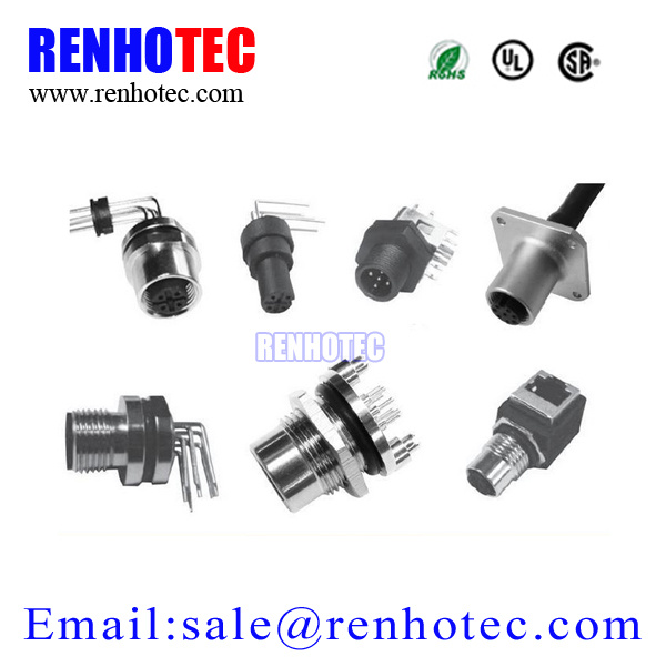 M8 Connector Circular Io Connector 2/3/4/5pin (RH-IO-0009)