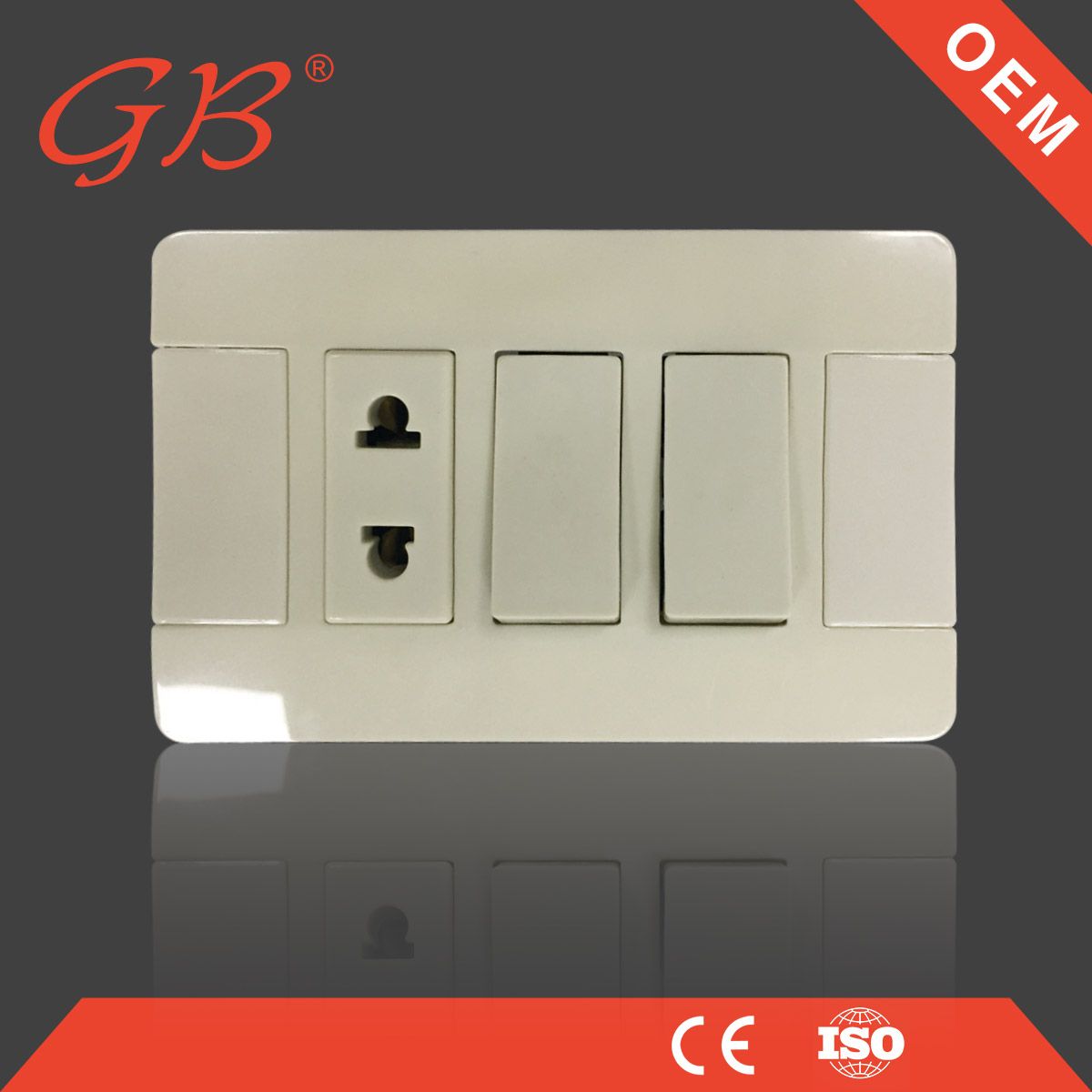 American Standard 2 Gang Wall Switch 1 Gang Wall Socket