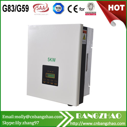 on Grid 5000W Inverter with Ce, G59/1, SAA Certificates