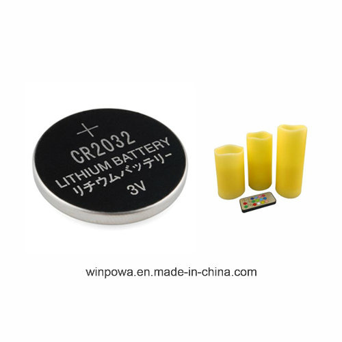 High Power Lithium Button Cell Batteries Cr2032 Size