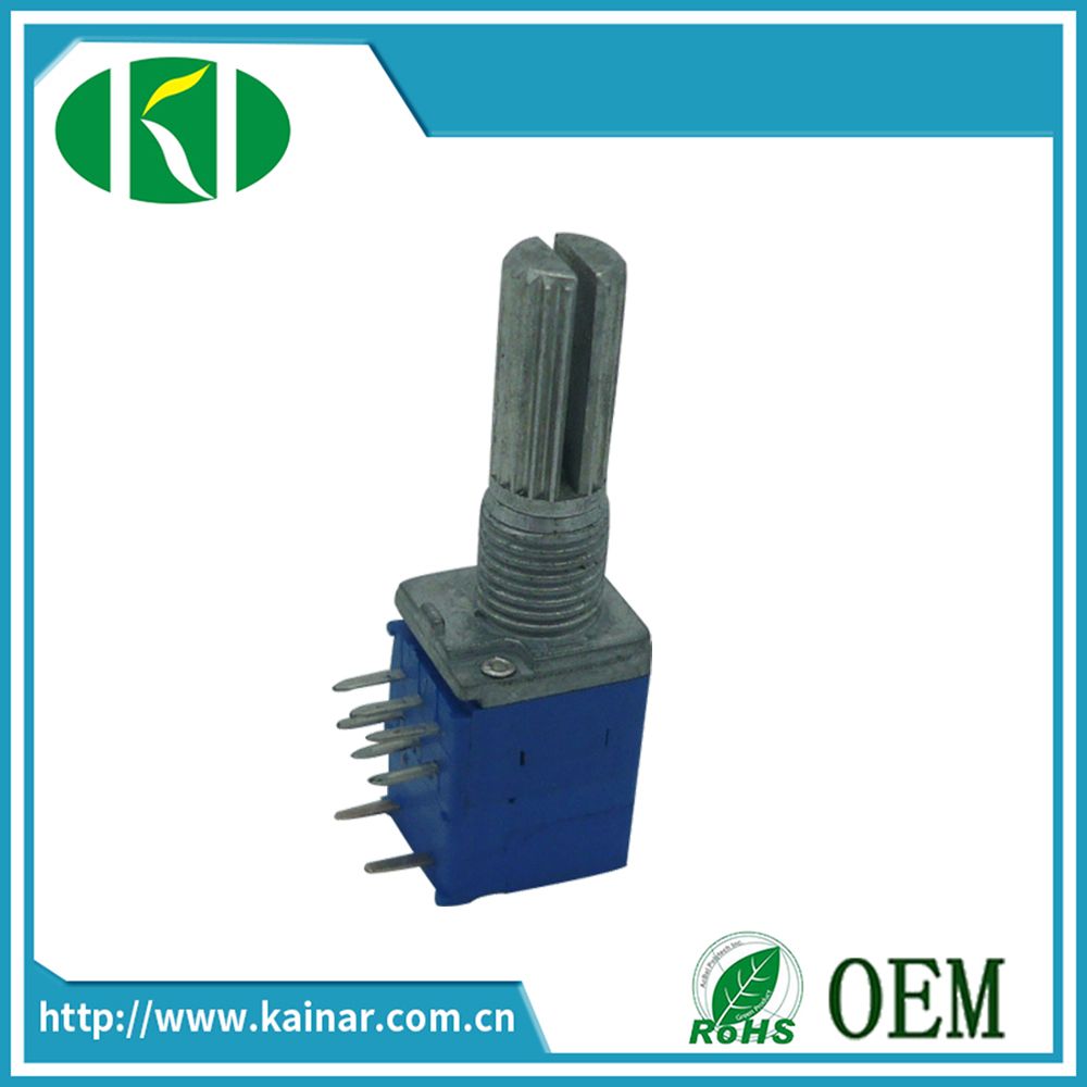Jiangsu 9mm Rotary Dual Gang with Switch Linear B10k Potentiometer