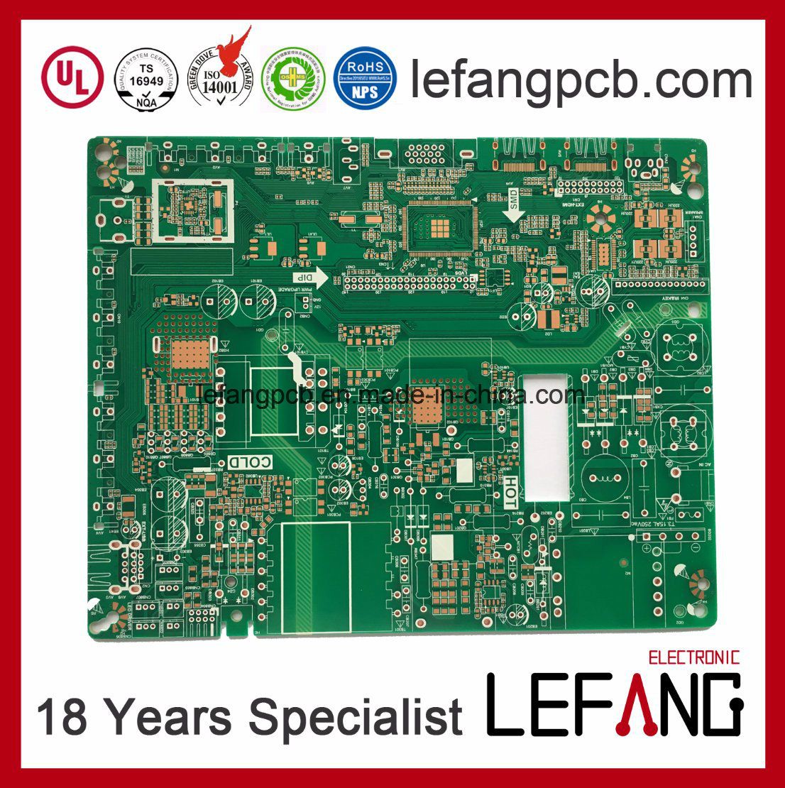 OSP High Tg170 V0 Medical Instruments PCB Circuit Board