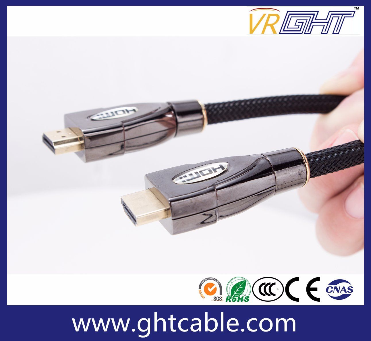 2m 24k Gold Plated HDMI Cable with Nylon Braiding