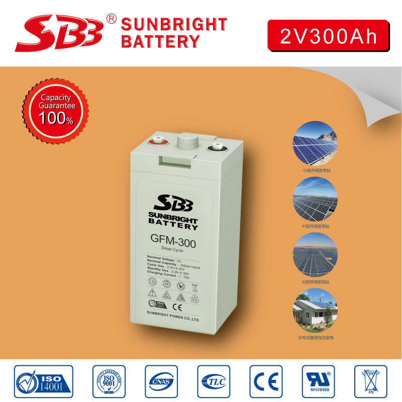 2V300ah AGM Sealed Storage Battery for Soalr System