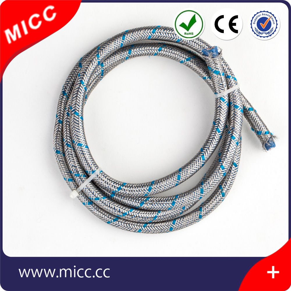 Micc JIS 14AWG Thermocouple Extension Wire Type K Teflon Insulated with Ssb Braided