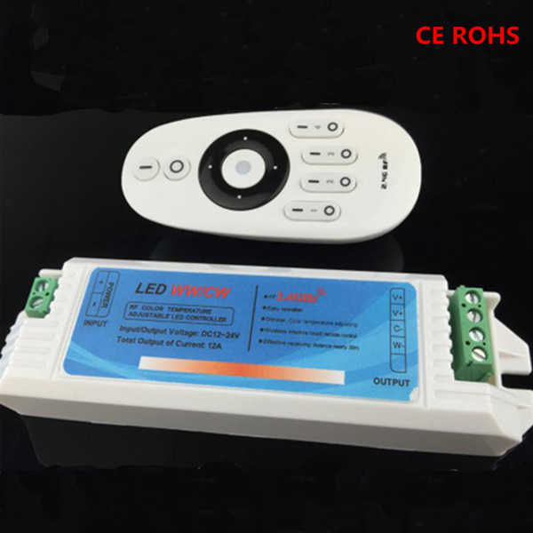 2.4G 4 Zone Long Plastic Shellpress Button Color Temperature Controller