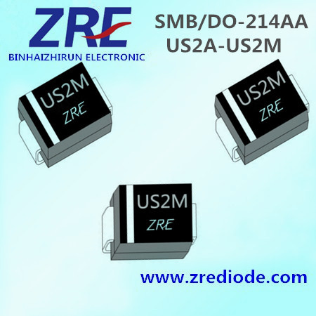 2A Us2a Thru Us2m High Efficiency Rectifier Diode SMB/Do-214AA Package