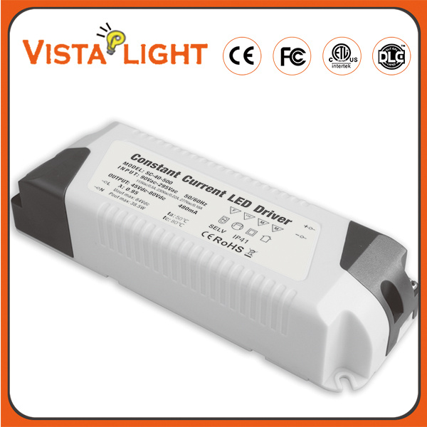 IP41 Design 38.5W Waterproof Constant Current LED Driver