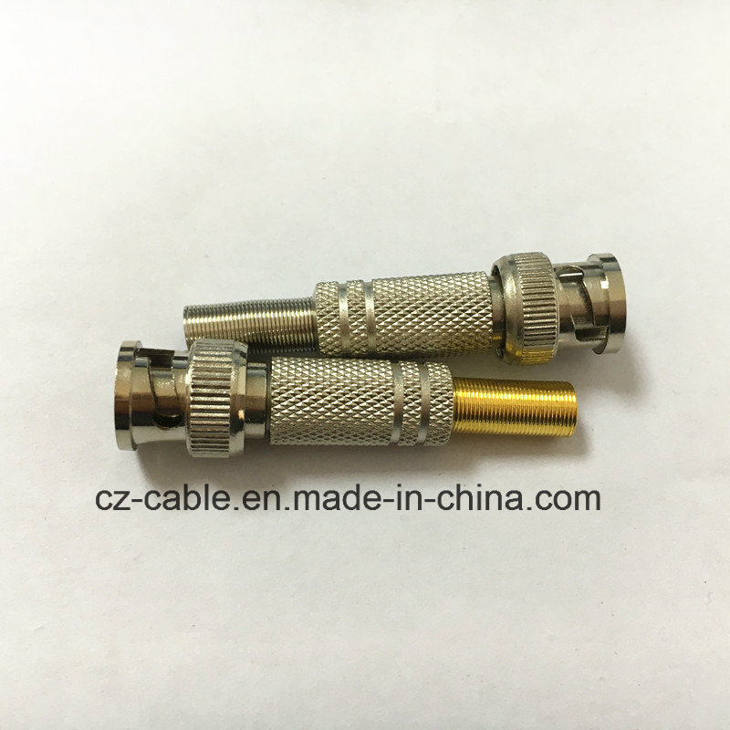 RF Connector, BNC Connector with Spring, for Coaxial Cable