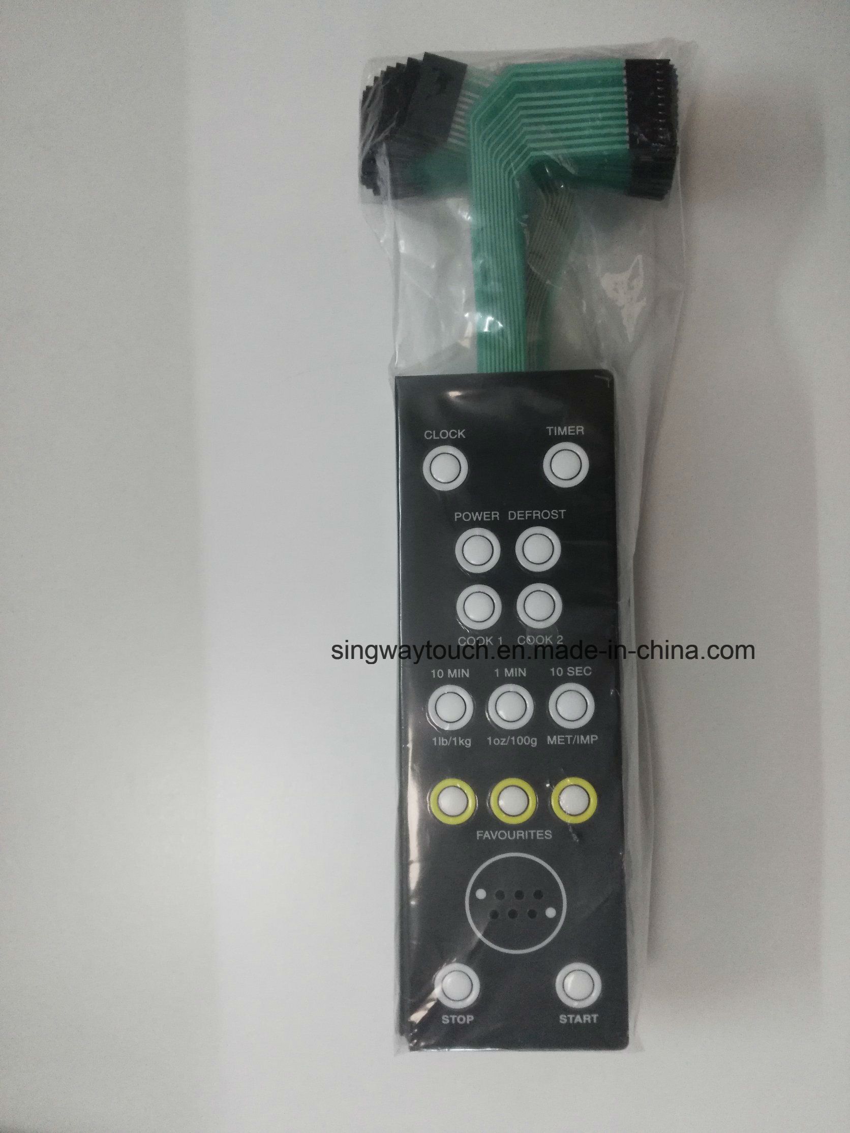 Buttons Embossing Membrane Switch with Pet Circuit